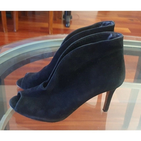 Vince Camuto Signature Yvonne Peep  Fringe  Suede Sze 8 M - Picture 5 of 9